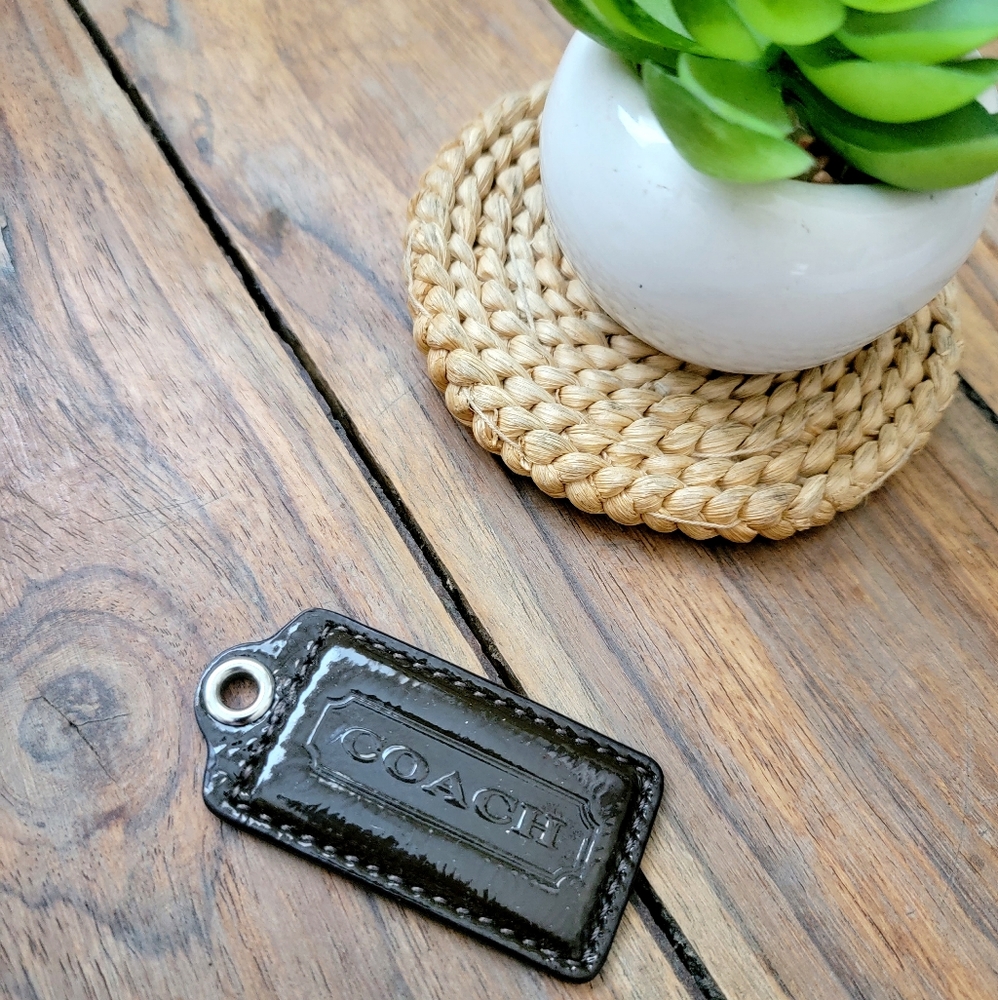 Coach hang tag key fob keychain bag charm NWOT